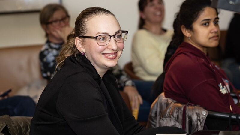 Participant smiling at StageUP